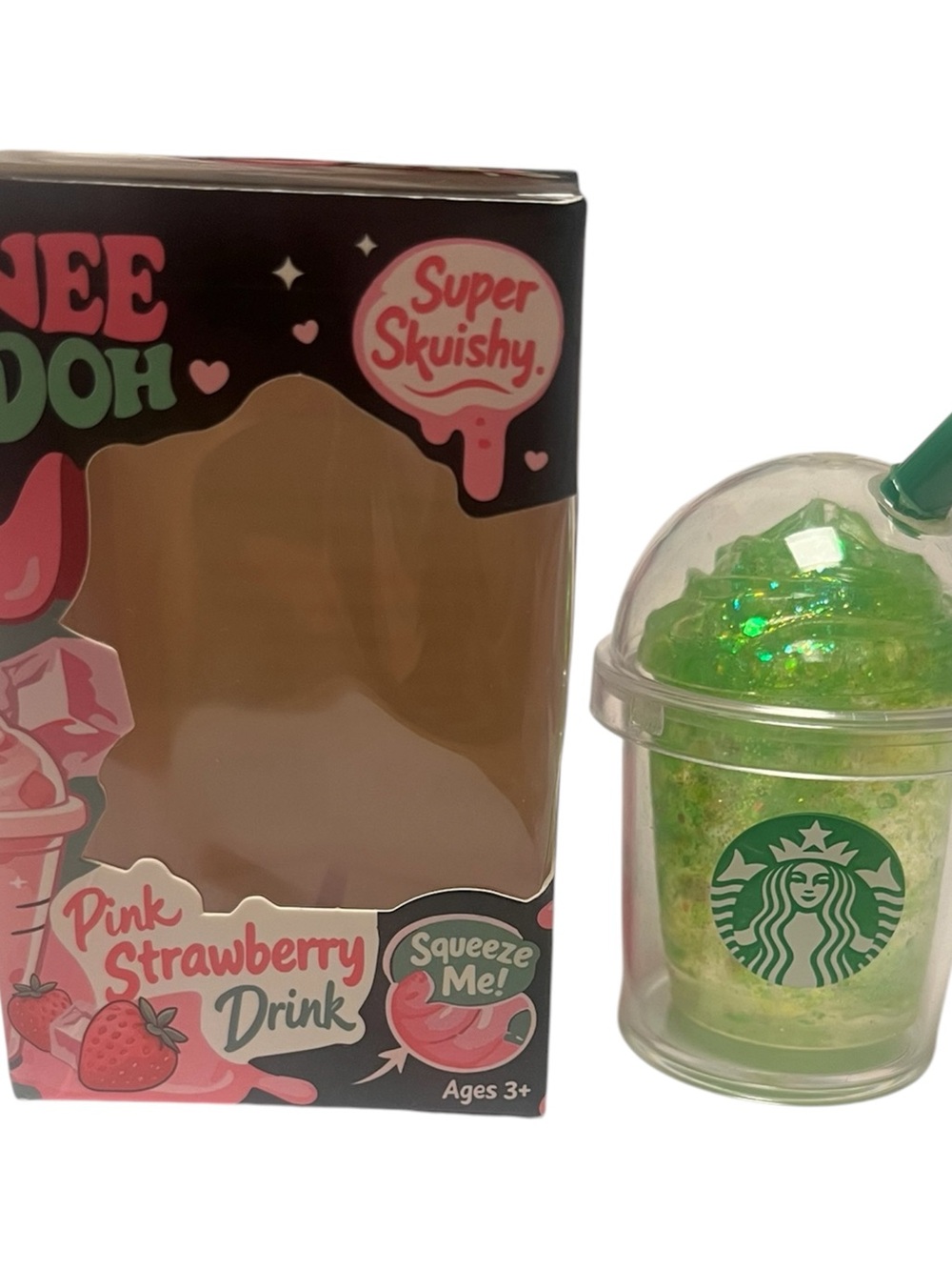 Starbucks Green Glitter Squishy Frappuccino Cup